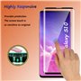 Fyqzio [2+2 Pièces Verre Trempé Pour Samsung Galaxy S10 et Caméra Arrière Protecteur,Sans Bulles,9H Dureté,Anti-Rayures,3D Couve