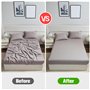 Tendeur de Drap réglable, Support de Drap avec Clips métalliques, Sangles Support de Drap, tendeur Drap Housse, Convient à Tous 