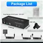 KVM Double écran Displayport, 4K@60 Hz à affichage étendu Commutateur KVM Displayport 2 entrées 2 Sorties avec sortie microphone
