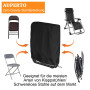 Lot de 2 housses de protection pour chaises pliantes - En tissu Oxford 210D - Imperméables - Résistantes à l'hiver - Résistantes