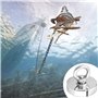 Lot de 4 aimants à œillets en néodyme - 42 mm - Super puissants - Charge maximale : 55 kg - Avec anneaux de levage et vis - Pour