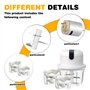 SPORWAY Hachoir à oignons électrique : hachoir à oignons USB rechargeable avec 3 gobelets mélangeurs 100/250/350 ml, hachoir à a