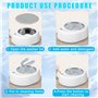 Nettoyeur ultrasonique à ultrasons pour prothèses dentaires, 49000Hz, nettoyeur ultrasonique 340ml, 3 modes pour prothèses denta