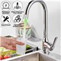 Lot de 3 robinets de cuisine LED avec 3 changements de couleur, embout de robinet avec capteur de température, robinet de cuisin