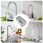 Lot de 3 robinets de cuisine LED avec 3 changements de couleur, embout de robinet avec capteur de température, robinet de cuisin