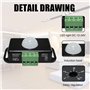 Lot de 2 détecteurs de mouvement LED - DC 12 V 24 V - Noir - Mini capteur de mouvement infrarouge PIR - Interrupteur automatique