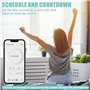 4 modules d'interrupteur de volet roulant WiFi intelligent : module de commutateur de volet roulant WiFi Tuya 2,4 GHz Alexa Smar