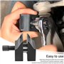 GBKDQQ Écarteur De Jambe De Force: 1 Ensemble Outil En Acier Durable, Écarteur D'Essieu Pour Modèles De Véhicules (Noir)