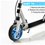 Stunt - Lot de 2 roues de rechange pour trottinette - 100 mm - Avec roulement ABEC-11 - Noyau à rayons en aluminium - Compatible