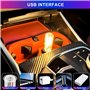 BAIFULAI USB Auto LED Éclairage Intérieur：5 Pièces Lampe Bouteille En Verre Créative, Lumière Nuit Dimmable, Écoénergétique, Pou