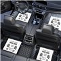 Lot de 50 tapis de sol jetables en papier pour voiture - Blanc - 39 x 49 cm - En papier kraft - Jetables - Pour garder votre véh