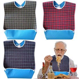 GOMETY Lot de 3 bavoirs pour adultes