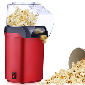 Asfrode Mini machine à pop-corn à air chaud - Sain - 1200 W - Sans huile - Sans graisse - 2 minutes - Fonctionnement à une touch