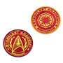 Lot de 2 écussons brodés à crochet et boucle compatibles avec Star Trek Starfleet Academy pour pantalons