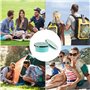 1200ml Bol Pliable Camping, Boîte à Lunch Pliante en Silicone Rond Rétractable Récipients Alimentaires Déjeuner Bento Box Stocka