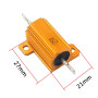 Mdurian 2 X Résistances 25W 1.5 Ohm 5% Aluminium Boîtier Résistances de Charge Châssis Monté Logement Plaque d'or Fil Enroulé