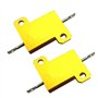 Mdurian 2 X Résistances 25W 1.5 Ohm 5% Aluminium Boîtier Résistances de Charge Châssis Monté Logement Plaque d'or Fil Enroulé