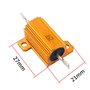 Mdurian 2 X Résistances 25W 10 Ohm 5% Aluminium Boîtier Résistances de Charge Châssis Monté Logement Plaque d'or Fil Enroulé
