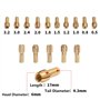 Lot de 10 mandrins en laiton de précision 0,5-3,2 mm pour perceuse Dremel - Outils rotatifs de mandrin électrique