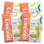 Plackers Lot de 4 paquets de 300 cure-dents pour enfants - Multicolore - Motif spirale de smoothie aux fruits - Version original