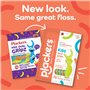 Plackers Lot de 4 paquets de 300 cure-dents pour enfants - Multicolore - Motif spirale de smoothie aux fruits - Version original