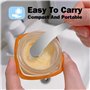 Yicoovey Lot de 4 spatules cosmétiques en métal - Spatules incurvées - Mini spatule cosmétique - Applicateur de maquillage - Cui