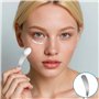 Yicoovey Lot de 4 spatules cosmétiques en métal - Spatules incurvées - Mini spatule cosmétique - Applicateur de maquillage - Cui
