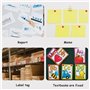 Lot de 32 aimants en plastique pour tableau blanc, 8 couleurs, 11 x 17 mm, aimants coniques, aimants de réfrigérateur pour table
