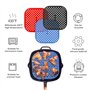 Lot de 3 tapis de cuisson vapeur réutilisables pour friteuse à air vapeur - 19,1 cm - Carrés antiadhésifs - En silicone perforé 
