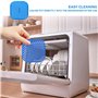 Lot de 3 tapis de cuisson vapeur réutilisables pour friteuse à air vapeur - 19,1 cm - Carrés antiadhésifs - En silicone perforé 