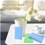 Lot de 8 éponges de nettoyage respectueuses de l'environnement, 100 % cellulose naturelle, anti-rayures, durables, réutilisables