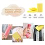 Lot de 8 éponges de nettoyage respectueuses de l'environnement, 100 % cellulose naturelle, anti-rayures, durables, réutilisables