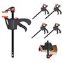 JIZZU 6PCS 4 Pouces Pince de Serrage Rapide pour le Travail du Bois