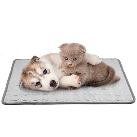 Tapis rafraîchissant pour Chiens et Chats - Tapis Auto-rafraîchissant pour Chiens et Animaux domestiques - Antidérapant - Lavabl