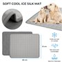 Tapis rafraîchissant pour Chiens et Chats - Tapis Auto-rafraîchissant pour Chiens et Animaux domestiques - Antidérapant - Lavabl