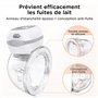 Jheppbay Tire Lait Electrique Main Libre - 3 Modes 12 Niveaux, Tire-Lait Électrique Avec Fonction Mémoire, 3 Brides (21/24/27mm)