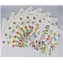 Vaisselle de fête à fleurs de printemps, 61 pièces avec assiettes, tasses, serviettes et nappes pour fête d'anniversaire pour 20