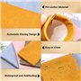 AMDZGLB Étui Lunettes 4PCS Pochette Lunettes Snap étui Lunettes Souple Sac Lunettes Boitier Portable (Multicolore A)