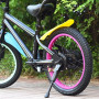 VakiReyy Bequille Velo Enfant 14 Pouces Béquilles pour Vélo Réglable Simple Côté Stand Vélo Rack pour Enfants Vélo (Noir)