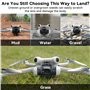 Craznick Train d'atterrissage pour DJI Mini 4 Pro Extension de jambe pliable à dégagement rapide pour DJI Mini 4 Pro Fly More Co