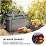 mizikuu Sac Isotherme Lunch Bag, 15 L Sac de Pique-Nique Grande Capacité Glaciere Repas Sac Picnic Pliable Sac Isotherme Impermé