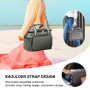 mizikuu Sac Isotherme Lunch Bag, 15 L Sac de Pique-Nique Grande Capacité Glaciere Repas Sac Picnic Pliable Sac Isotherme Impermé