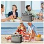 mizikuu Sac Isotherme Lunch Bag, 15 L Sac de Pique-Nique Grande Capacité Glaciere Repas Sac Picnic Pliable Sac Isotherme Impermé
