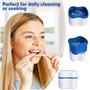 mizikuu boite appareil dentaire, 6 Pièces Étui de retenue orthodontique mince avec Portable Boîte de rangement pour prothèses de