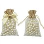 DUGYIRS 30 Pièces Sacs Cadeaux Organza avec Cordon de Serrage 10cm x 15cm Petit Sac Cadeau en Toile de Jute Pochettes à Bijoux S