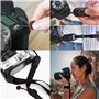 TAIHE Sangle de fixation rapide universelle pour appareil photo reflex numérique compact, Noir , 10*6*2cm