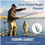 mohito 20PCS Poids de Pêche Plombs Plomb Drop Shot 5g/10g/15g/20g Forme de Goutte Pêche Sinker pour la pêche en Mer et en Eau Do