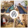 10 Pièces Clips de Câble Métallique avec 1 Pièce Poignée Ouverte, U Boulon Clip Serrage de Câble, Câble Métallique Clips Inox, C
