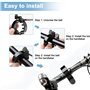 Sonnette en métal pour vélo et Scooter pour Guidon de 22 mm, système de Ressort Mince, Noir