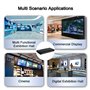 Commutateur HDMI 4K 8 en 1 Avec KVM, Multi-Viewer 4K Avec Télécommande IR et Bouton, Répartiteur HDMI 16 Modes d'Affichage, 1 Pl